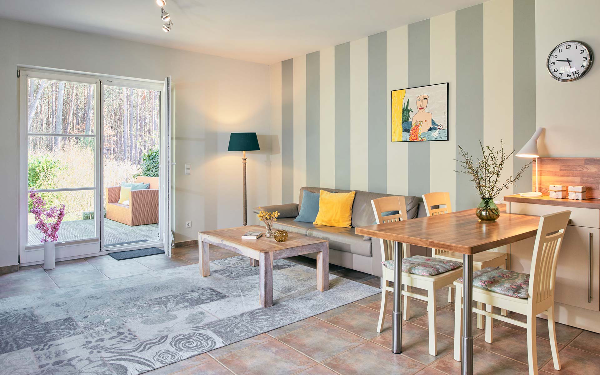 Wohnzimmer Sommerhaus Thiessow